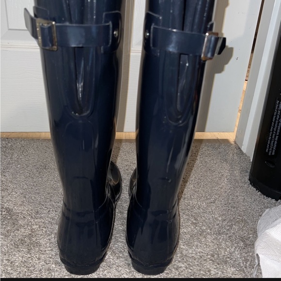 Blue hunter boots size 7 - Picture 2 of 8